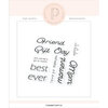 Pigment Craft Co - Clear Photopolymer Stamps - Stacked Sentiments - Best Ever