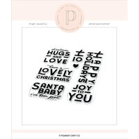 Pigment Craft Co - Clear Photopolymer Stamps - Dashing Christmas Sentiments