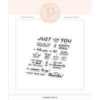 Pigment Craft Co - Clear Photopolymer Stamps - A Note Of Hand
