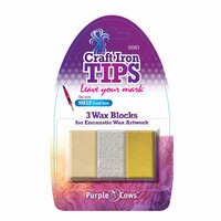 Purple Cows Incorporated - Craft Iron Tips - Encaustic Wax Refill - Gold Silver Clear
