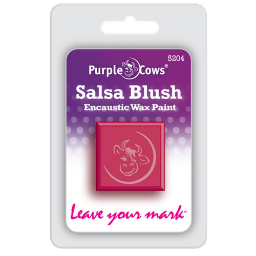 Purple Cows Incorporated - Encaustic Paint Cubes - Salsa Blush