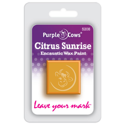 Purple Cows Incorporated - Encaustic Paint Cubes - Citrus Sunrise