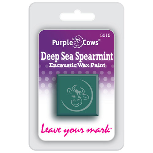 Purple Cows Incorporated - Encaustic Paint Cubes - Deep Sea Spearmint