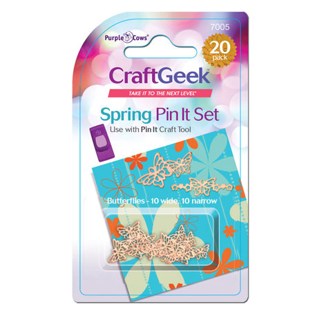 Purple Cows Incorporated - Craft Geek - Pin It - Pins - Spring Butterflies