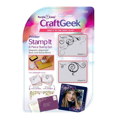 Purple Cows Incorporated - Craft Geek - Stamp It - Winter