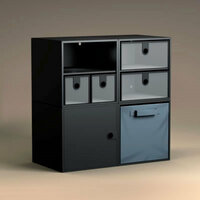Purple Cows Incorporated - iCube Storage  - Home Office Kit - Black, CLEARANCE