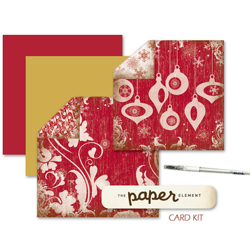 The Paper Element - Tinsel Town Christmas Card Making Kit, CLEARANCE