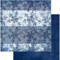 The Paper Element - Blue Flannel Collection - 12 x 12 Double Sided Paper - Cozy, BRAND NEW