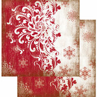 The Paper Element - Tinsel Town Collection - 12 x 12 Double Sided Paper - Icicles, BRAND NEW