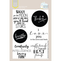 Penguin Palace - Clear Photopolymer Stamps - Words from the Heart - Set 01