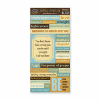 The Paper Loft - Easy Breezy Collection - Cardstock Pieces - Blessed