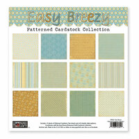 The Paper Loft - Easy Breezy Collection - 12 x 12 Patterned Cardstock Pack