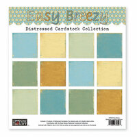 The Paper Loft - Easy Breezy Collection - 12 x 12 Distressed Cardstock Pack