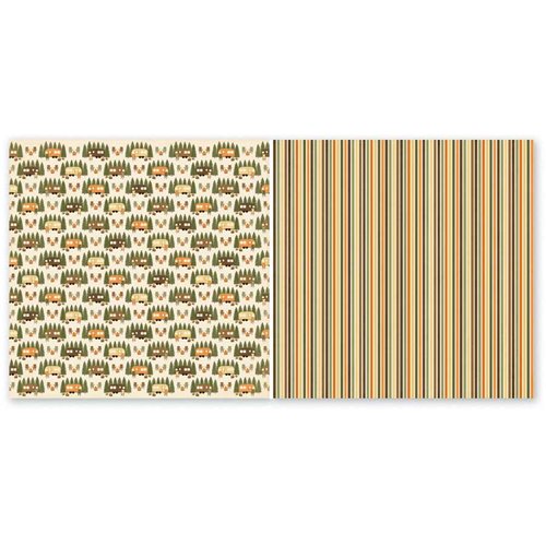 The Paper Loft - Gone Camping Collection - 12 x 12 Double Sided Paper - Set Up Camp
