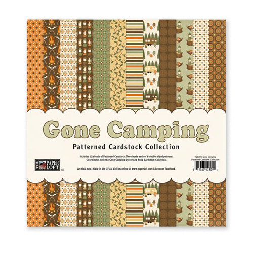 The Paper Loft - Gone Camping Collection - 12 x 12 Patterned Cardstock Pack