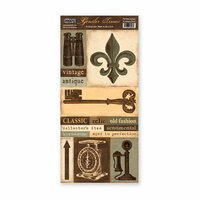 The Paper Loft - Gentler Times Collection - Cardstock Pieces - Antique