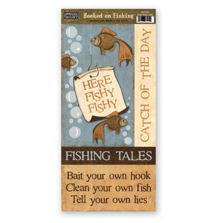 The Paper Loft - Hooked on Fishing Collection - Cardstock Pieces - Here Fishy Fishy