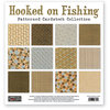 The Paper Loft - Hooked on Fishing Collection - 12 x 12 Patterned Cardstock Pack