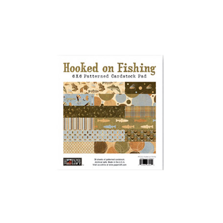 The Paper Loft - Hooked on Fishing Collection - 6 x 6 Patterned Paper Pad