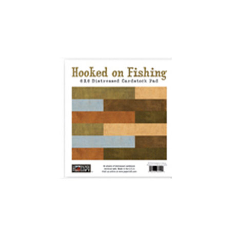 The Paper Loft - Hooked on Fishing Collection - 6 x 6 Distressed Paper Pad