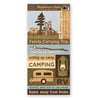 The Paper Loft - Huckleberry Pond Collection - Cardstock Pieces - Family Camping Trip