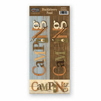 The Paper Loft - Huckleberry Pond Collection - Cardstock Pieces - Camping Mini Title