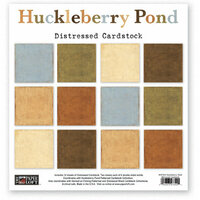The Paper Loft - Huckleberry Pond Collection - 12 x 12 Distressed Cardstock Pack