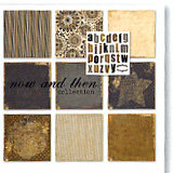 Paper Loft - Now and Then Collection - Cardstock and Die Cut Pack