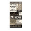 The Paper Loft - Shades of Gray Collection - Cardstock Pieces - Love