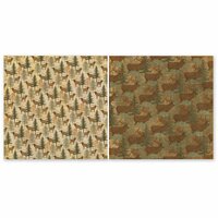 The Paper Loft - Scattered Pine Mountain Collection - 12 x 12 Double Sided Paper - Elk Ridge