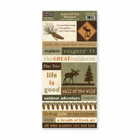 The Paper Loft - Scattered Pine Mountain Collection - Cardstock Pieces - Outdoor