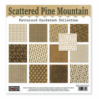 The Paper Loft - Scattered Pine Mountain Collection - 12 x 12 Patterned Cardstock Pack