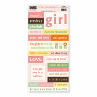 The Paper Loft - Truly Scrumptious Collection - Cardstock Pieces - Beautiful Girl