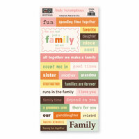 The Paper Loft - Truly Scrumptious Collection - Cardstock Pieces - Family