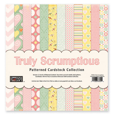 The Paper Loft - Truly Scrumptious Collection - 12 x 12 Patterned Cardstock Pack