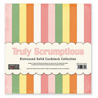 The Paper Loft - Truly Scrumptious Collection - 12 x 12 Distressed Cardstock Pack