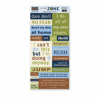 The Paper Loft - In the Zone Collection - Cardstock Pieces - Fearless