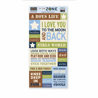 The Paper Loft - In the Zone Collection - Cardstock Pieces - Fun