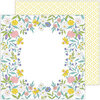 Pinkfresh Studio - Happy Blooms Collection - 12 x 12 Double Sided Paper - Heirloom