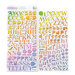 Pinkfresh Studio - Puffy Stickers - Rainbow Alphas
