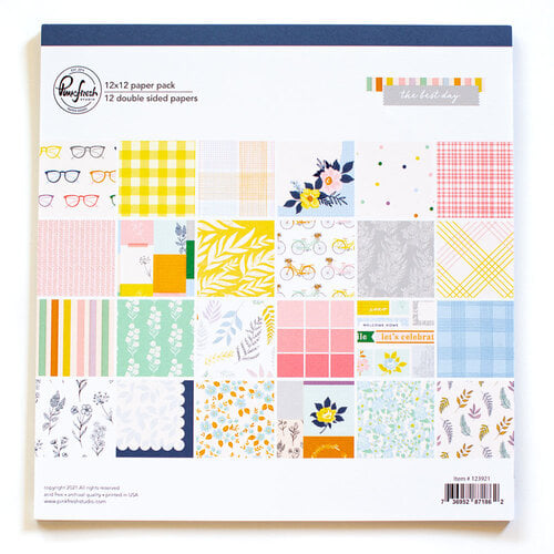 Pinkfresh Studio - The Best Day Collection - 12 x 12 Collection Paper Pack