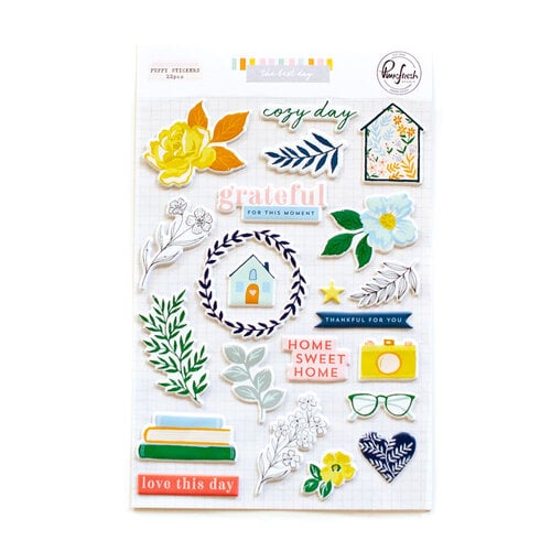 Pinkfresh Studio - The Best Day Collection - Puffy Stickers