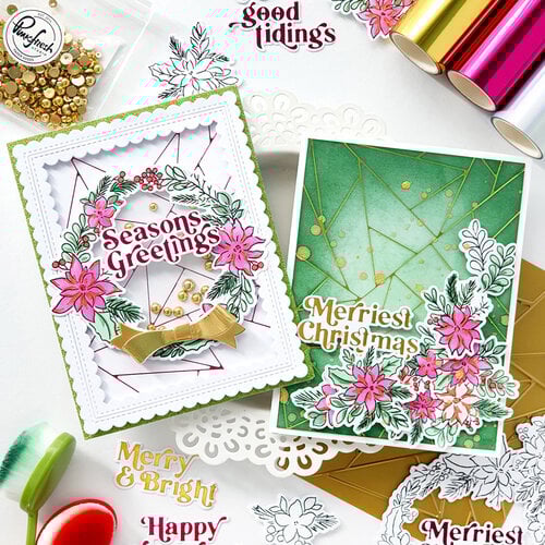 Pinkfresh Studio - Christmas - Hot Foil Plate - Perfect Sentiments Holiday