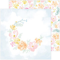 Pinkfresh Studio - Happy Heart Collection - 12 x 12 Double Sided Paper - Happiness Blooms