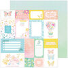Pinkfresh Studio - Happy Heart Collection - 12 x 12 Double Sided Paper - Reasons to Smile