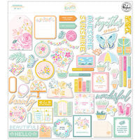 Pinkfresh Studio - Happy Heart Collection - Ephemera Pack