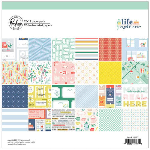 Pinkfresh Studio - Life Right Now Collection - 12 x 12 Collection Paper Pack