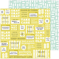 Pinkfresh Studio - Life Right Now Collection - 12 x 12 Double Sided Paper - Perfectly Imperfect