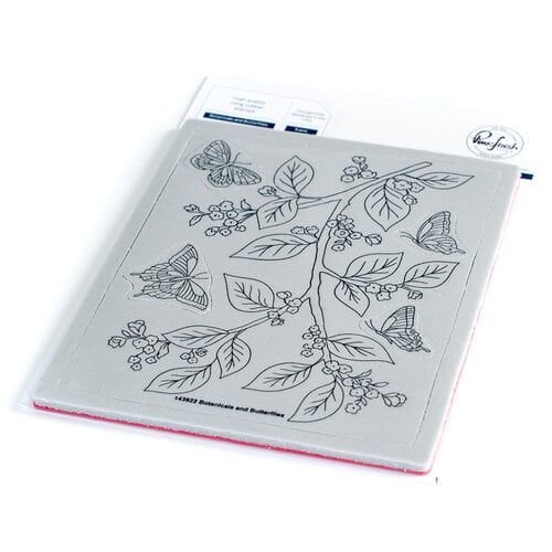 Pinkfresh Studio - Cling Mounted Rubber Stamps - Botanicals and Butterflies
