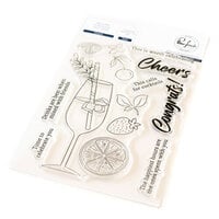 Pinkfresh Studio - Happiness Collection - Clear Photopolymer Stamps - Cheers